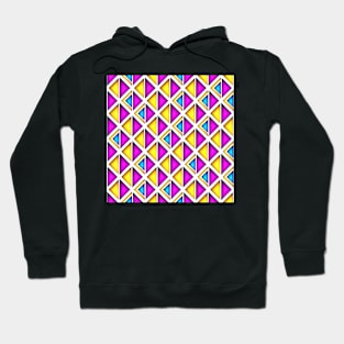 Geometric Pattern, Rhombic Harlequin Motif Hoodie